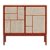 Design House Stockholm Kaapit & Vitriinit^Air sivupöytä, Red, 120x110 cm, jaloilla