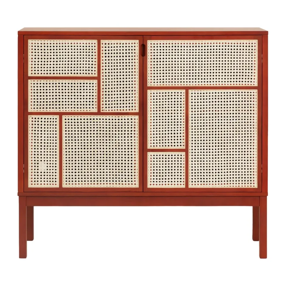 Design House Stockholm Kaapit & Vitriinit^Air sivupöytä, Red, 120x110 cm, jaloilla
