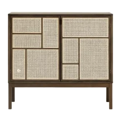 Design House Stockholm Kaapit & Vitriinit^Air sivupöytä, Tumma tammi, 120x110 cm, jaloilla