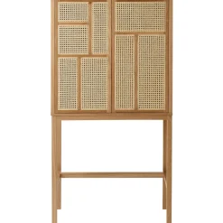 Design House Stockholm Kaapit & Vitriinit^Air vitriinikaappi, tammi, rottinki