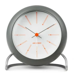 Arne Jacobsen Clocks Pöytäkellot^AJ Bankers pöytäkello Ø11 cm, Tummanharmaa