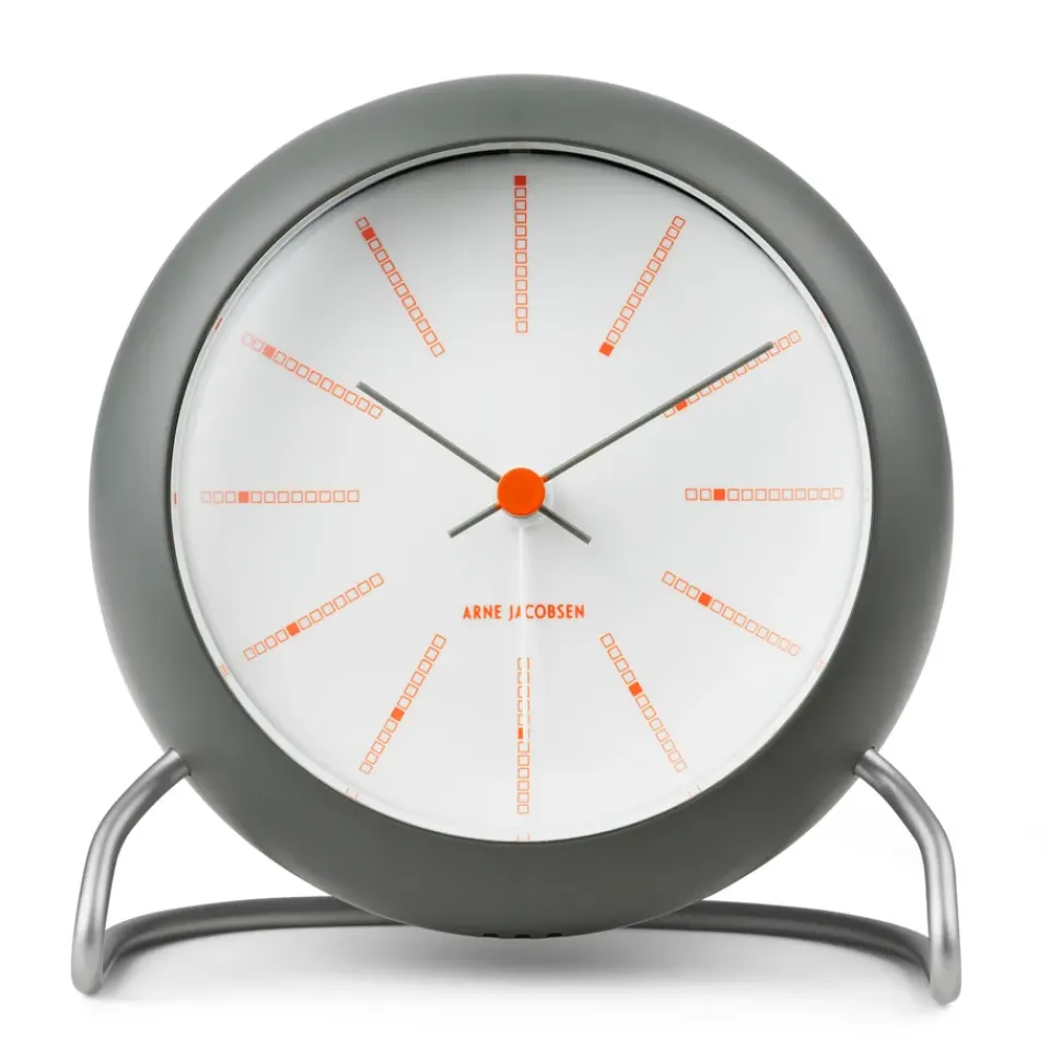 Arne Jacobsen Clocks Pöytäkellot^AJ Bankers pöytäkello Ø11 cm, Tummanharmaa
