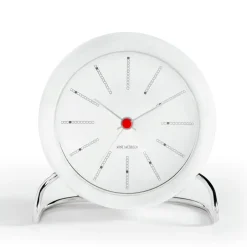 Arne Jacobsen Clocks Pöytäkellot^AJ Bankers pöytäkello, valkoinen