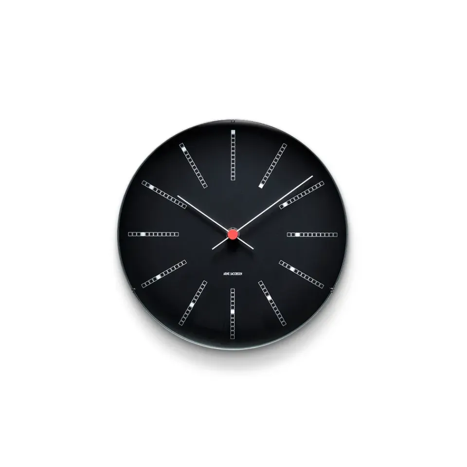 Arne Jacobsen Clocks Seinäkellot^AJ Bankers seinäkello musta, Ø 21 cm