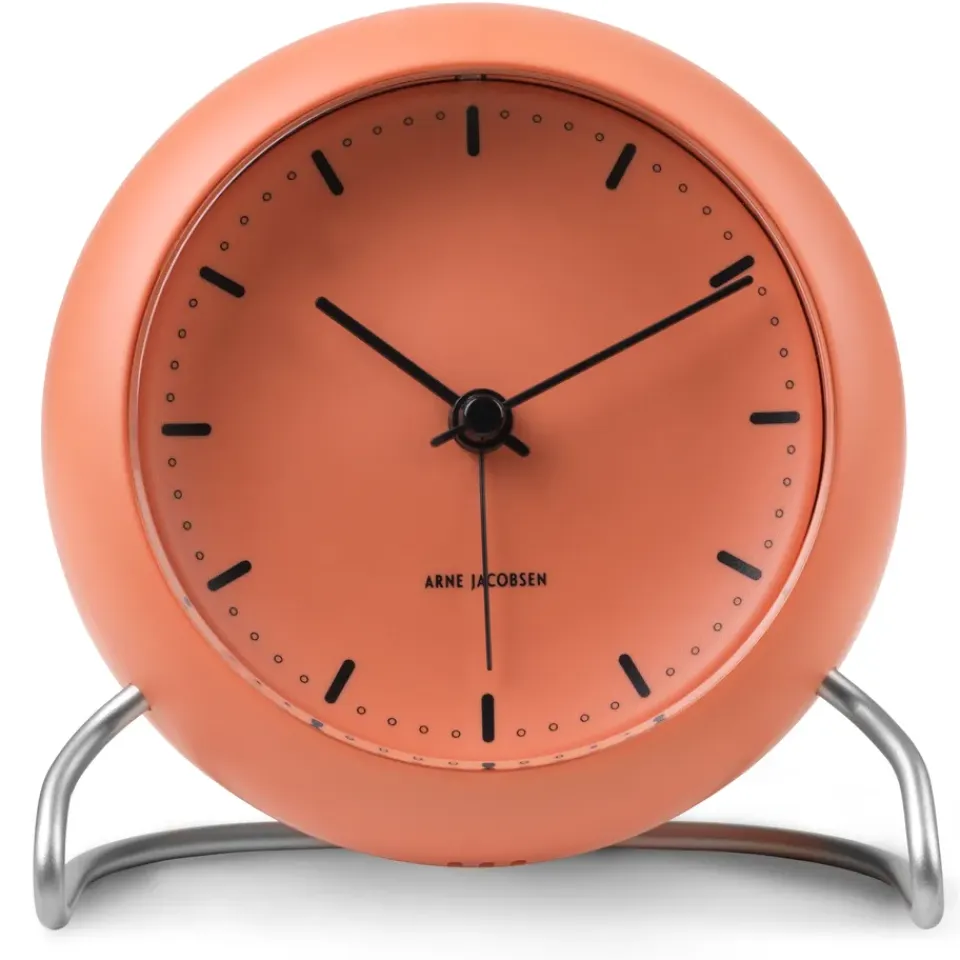 Arne Jacobsen Clocks Pöytäkellot^AJ City Hall pöytäkello, Pale orange
