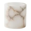 Tell Me More Kynttilälyhdyt & Kynttilävadit^Alabaster-tuikkuastia, Valkoinen beige, S 10 cm