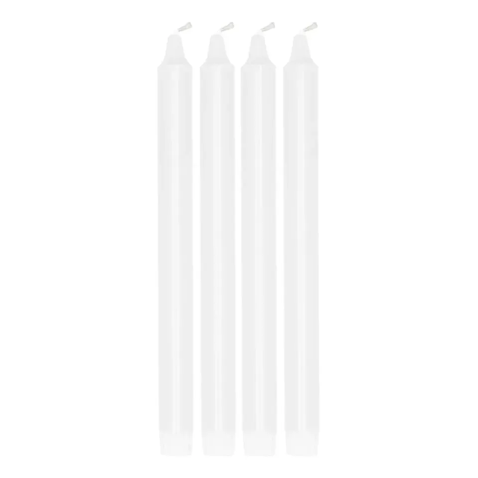 Scandi Essentials Kynttilät^Ambiance kruununkynttilä 4-pakkaus 27 cm, White