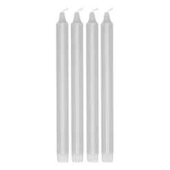 Scandi Essentials Kynttilät^Ambiance kruununkynttilä 4-pakkaus 27 cm, Icy Grey