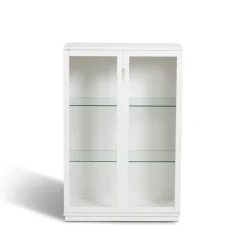 Mavis Kaapit & Vitriinit^Aoko vitriinikaappi 120 cm, Valkolakka