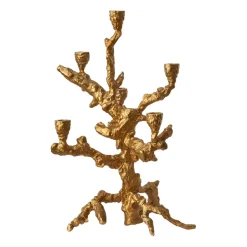 POLSPOTTEN Kynttilänjalat & Kyntteliköt^Apple tree -kynttilänjalka L 53 cm, Kulta
