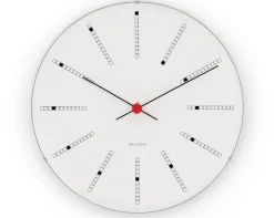 Arne Jacobsen Clocks Seinäkellot^Arne Jacobsenin Bankers kello, Ø 480 mm