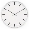 Arne Jacobsen Clocks Seinäkellot^Arne Jacobsenin City Hall kello, Valkoinen, Ø16 cm