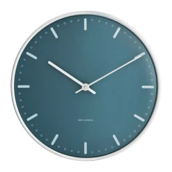 Arne Jacobsen Clocks Seinäkellot^Arne Jacobsenin City Hall kello, Sininen, Ø29 cm