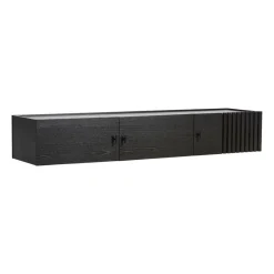 Woud Tv-Tasot & Mediakalusteet|Senkit & Sivupöydät^Array seinälle asennettava sideboard, 150 cm, Mustaksi maalattu tammi