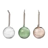 Iittala Joulukoristeet^Aurinkopallo Ø8 cm 3 osaa, Kirkas-vihreä-pellava