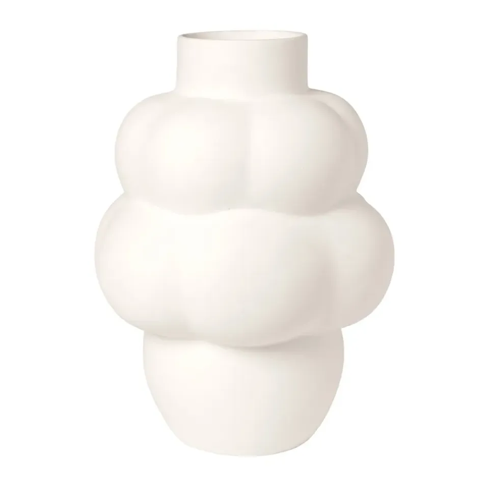 Louise Roe Maljakot^Balloon 04 -maljakko keramiikka, Raw White