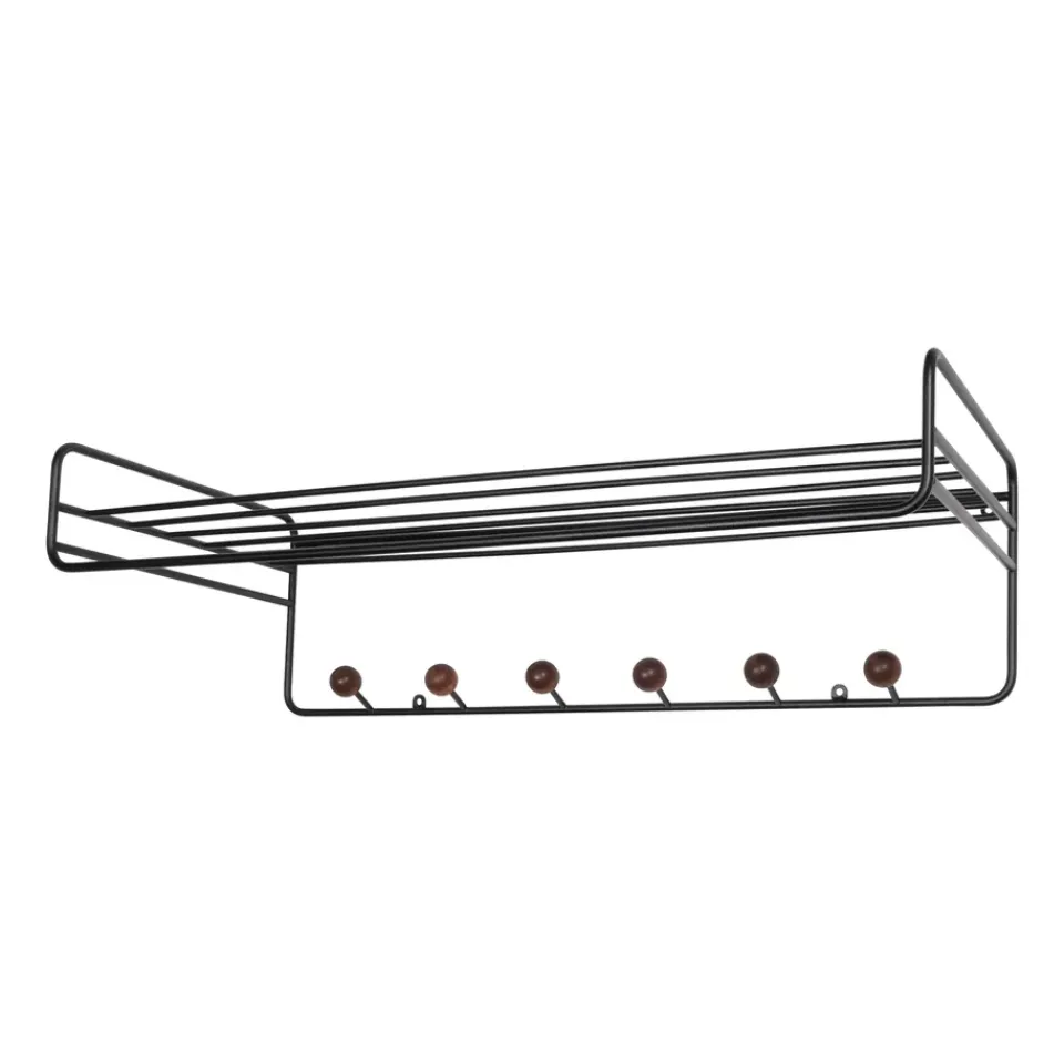 Maze Hattuhyllyt^Bill Hat rack hattuhylly, Musta-tummaruskea