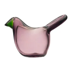 Iittala Taidelasi|Pääsiäiskoristeet^Birds by Toikka sieppo, Männynvihreä-lohenpunainen