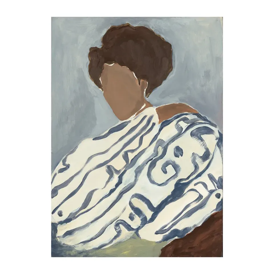 Paper Collective Julisteet^Blue Curls juliste, 70x100 cm