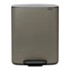 Brabantia Poljinämpärit^Bo bin poljinroskis 2x30 L, Platina