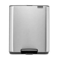 Brabantia Poljinämpärit^Bo poljinroskakori 12 l, Matt teräs sormenjälkiä hylkivä