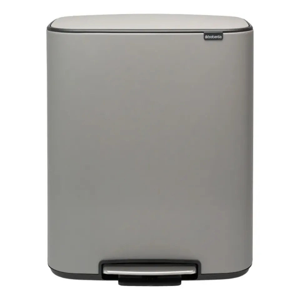 Brabantia Poljinämpärit^Bo poljinroskis 60 L, Mineral concrete grey
