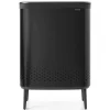 Brabantia Pyykkikorit^Bo pyykkikori high 2x45 L, Mattamusta