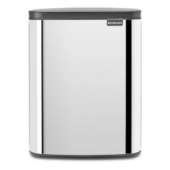 Brabantia Poljinämpärit^Bo roskakori 12 l, Kiiltäväksi harjattu teräs