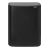 Brabantia Paperikorit^Bo touch bin 60 L, Mattamusta