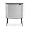 Brabantia Poljinämpärit^Bo touch bin 36 litraa, matta ruostumaton teräs