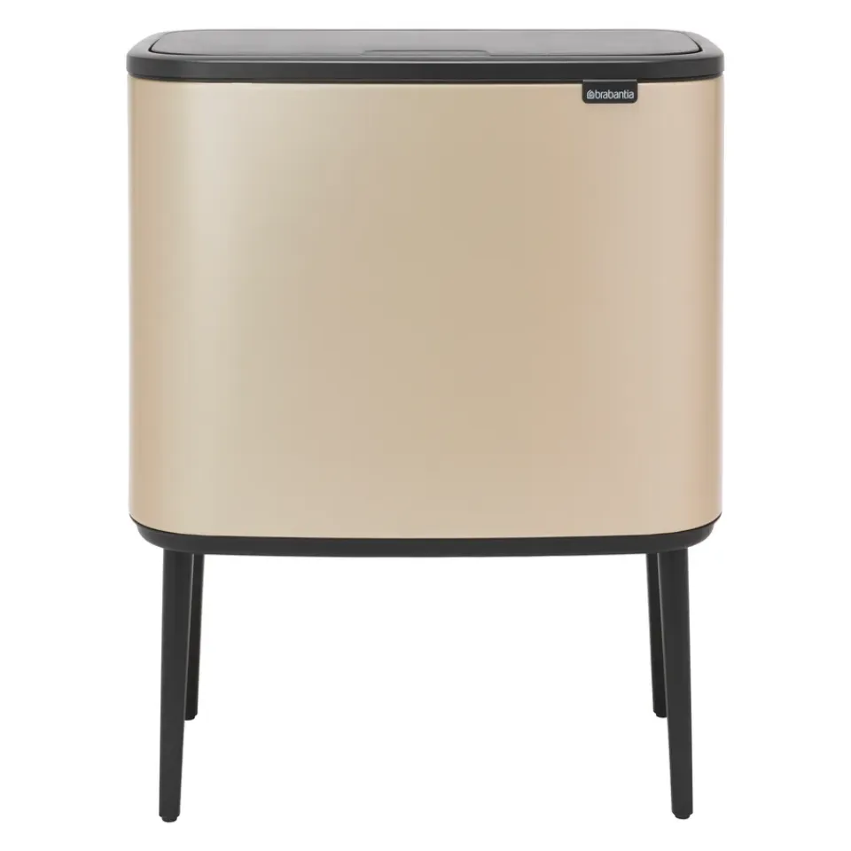 Brabantia Poljinämpärit^Bo touch bin 11+23 litraa, Metallic Gold