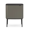 Brabantia Poljinämpärit^Bo touch bin 11+23 litraa, platinum