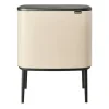 Brabantia Poljinämpärit^Bo touch bin 11+23 litraa, Soft beige