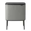 Brabantia Poljinämpärit^Bo touch bin 3 x 11 litraa, Mineral concrete grey
