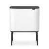 Brabantia Poljinämpärit^Bo touch bin 3 x 11 litraa, valkoinen