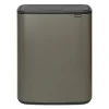 Brabantia Paperikorit^Bo touch bin 2x30 L, Platinum
