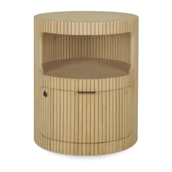 Ethnicraft Lipastot & Säilytyslaatikostot^Boomerang kassakaappi avaimella lukittava, Tammi, Ø45 cm