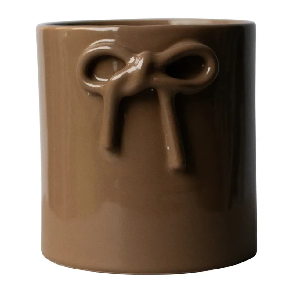 DBKD Ruukut^Bow ruukku Ø14 cm, Shiny nougat