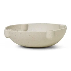 Ferm Living Adventtikynttilänjalat Ja Kynttilät^Bowl adventtikynttelikkö, keramiikka large Ø 27 cm, Vaaleanharmaa