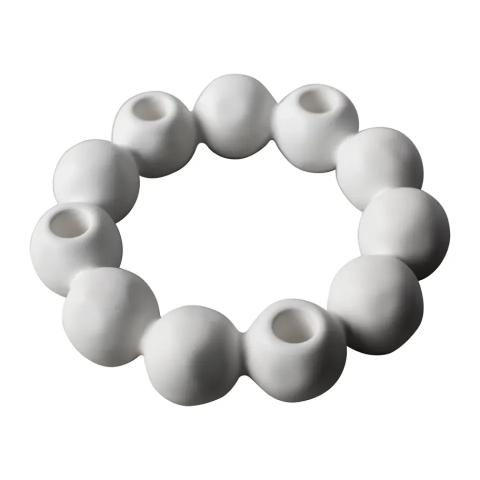 DBKD Adventtikynttilänjalat Ja Kynttilät|Kynttilänjalat & Kyntteliköt^Bright kynttilänjalka Ø27 cm, White