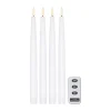 Scandi Essentials Led-Kynttilät^Bright LED-kynttilä 28,5 cm 4-pakkaus kaukosäätimellä, Valkoinen