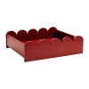 TÔNN furniture Kodinsisustusta Ja Yksityiskohtia|Koristetarjottimet^Bump tarjotin 35x41 cm, Burgundy