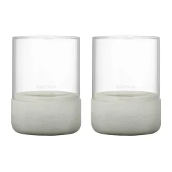 Blomus Kynttilälyhdyt & Kynttilävadit^Calma kynttilälyhty Ø 7 cm 2-pakkaus, Light grey