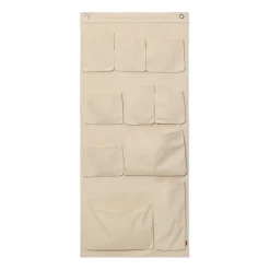 Ferm Living Seinäkoristeet|Lastenhuoneen Sisustus^Canvas wall pockets seinäsäilytystuote, 70 x 160 cm