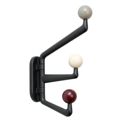 &Tradition Koukut & Vaateripustimet^Capture SC74 -koukku small 3-vartinen, Graphite-Multi