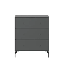 Montana Lipastot & Säilytyslaatikostot^Carry lipasto, Anthracite 04, mustaksi lakatut jalat