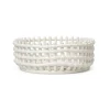 Ferm Living Koristekulhot^Ceramic punottu kulho, Off-white