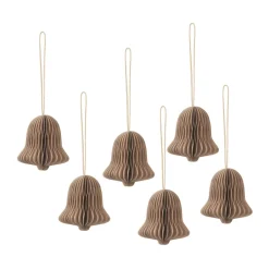Broste Copenhagen Joulukoristeet^Chime kello joulukoriste, Natural brown