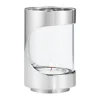Georg Jensen Kynttilälyhdyt & Kynttilävadit^Chrome contours hurricane-kynttilälyhty 12 cm, Ruostumaton teräs