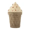 Bloomingville Lastenhuoneen Säilytys|Säilytyskorit^Cillie kannellinen säilytyskori Ø40 cm, Nature ice cream